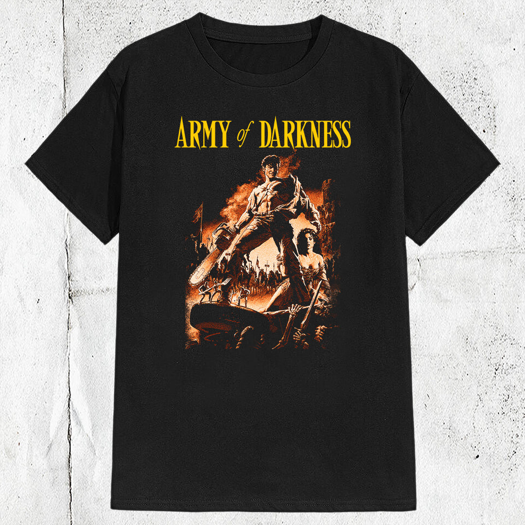 Vintage 90s Army of Darkness Horror Comedy Movie T-shirt